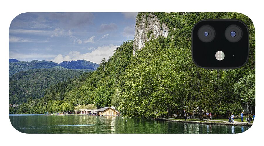 Slovenia iPhone 12 Case featuring the photograph Bled Castle by Uri Baruch
