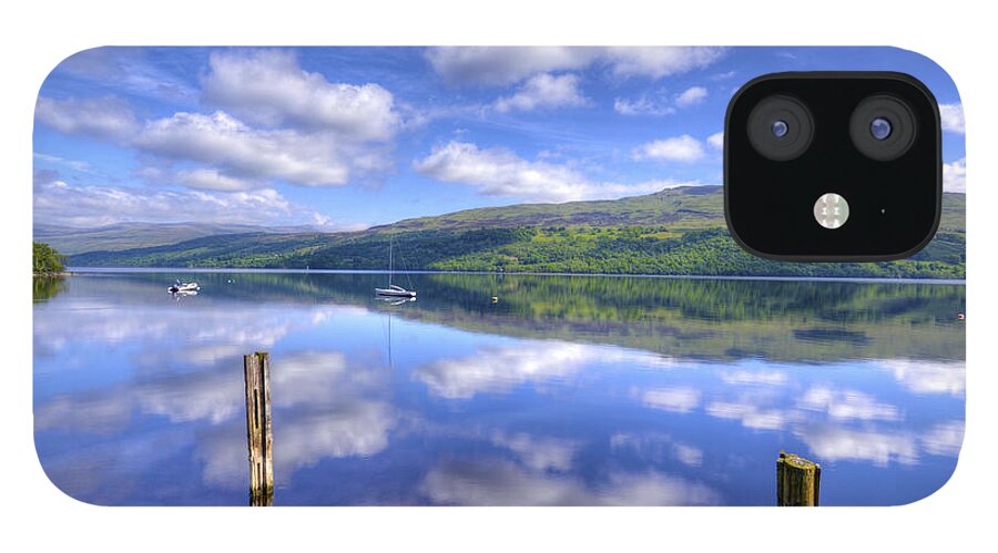 Europe iPhone 12 Case featuring the photograph Boats on Loch Tay by Matt Swinden