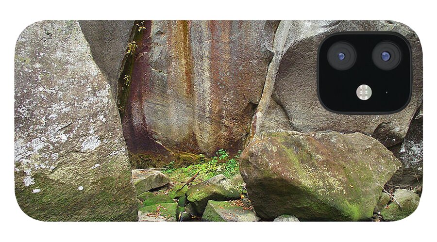 Rocks iPhone 12 Case featuring the photograph Boulders by the River by Duane McCullough