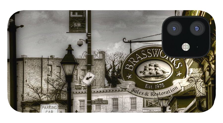Fells Point iPhone 12 Case featuring the photograph Brassworks by Debbi Granruth