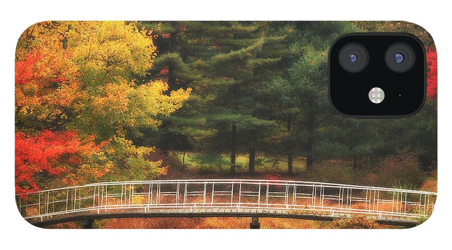 Autumn iPhone 12 Case featuring the photograph Bridge to Autumn by Karol Livote