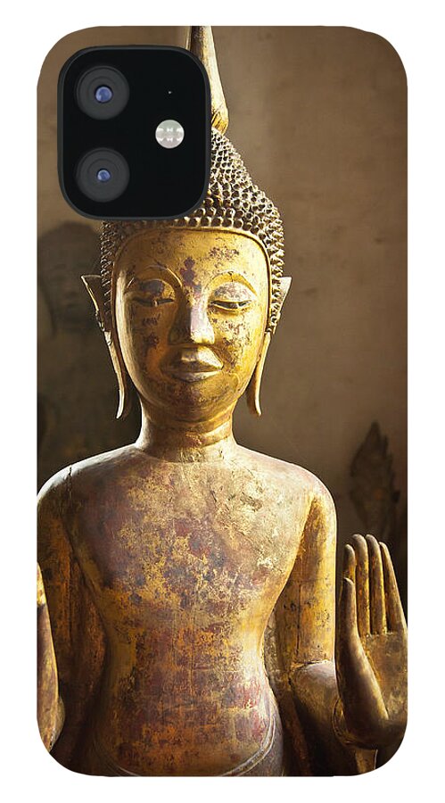 Buddha iPhone 12 Case featuring the photograph Buddhist Statues G - Photograph by Jo Ann Tomaselli by Jo Ann Tomaselli