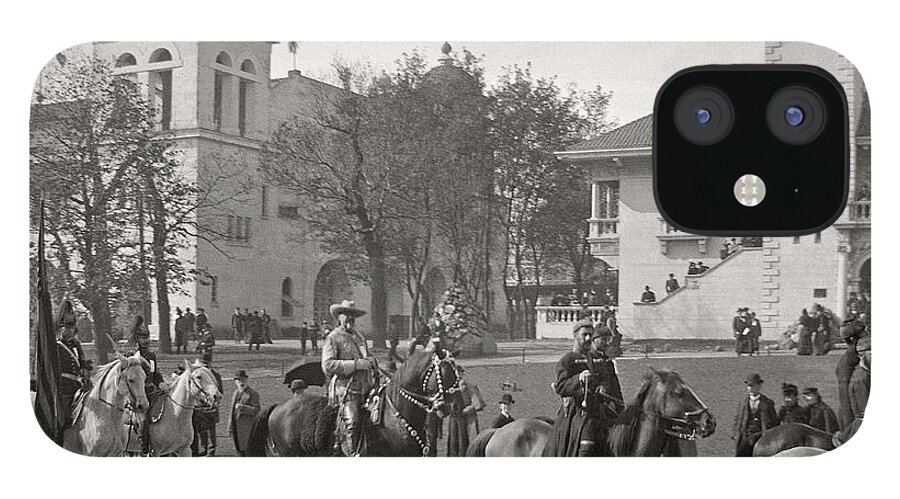 Columbian Exposition iPhone 12 Case featuring the photograph Buffalo Bill Columbian Exposition 1893 by Martin Konopacki Restoration