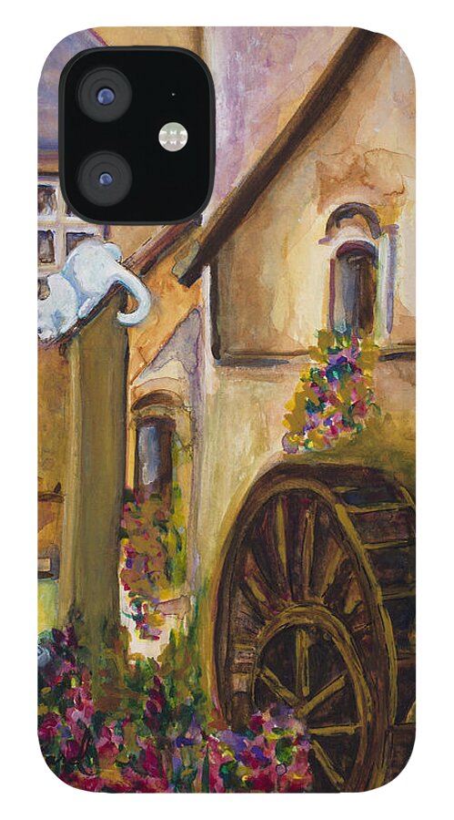 Cat iPhone 12 Case featuring the painting Captivated by Dale Bernard