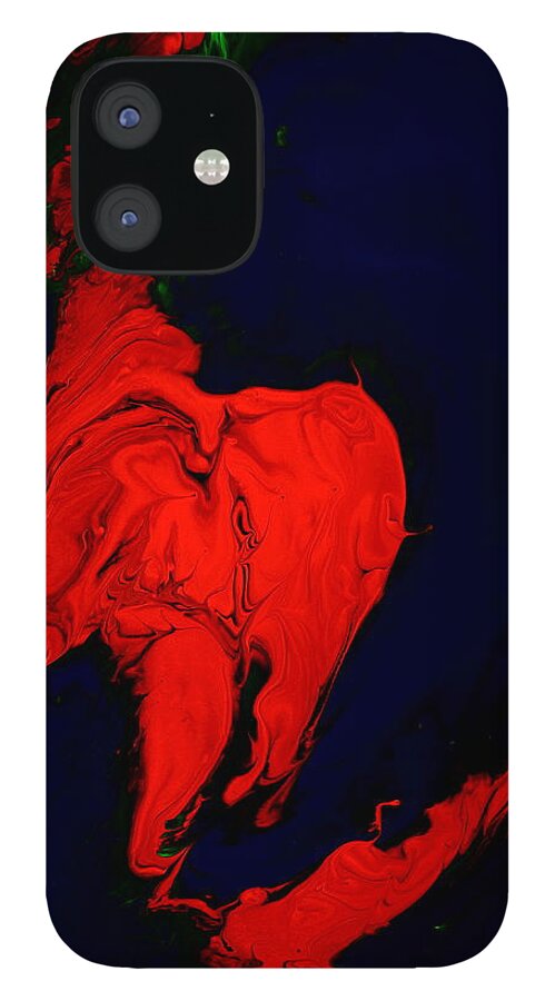 Carmine iPhone 12 Case featuring the photograph Carmine Dreams by KredArt by Serg Wiaderny