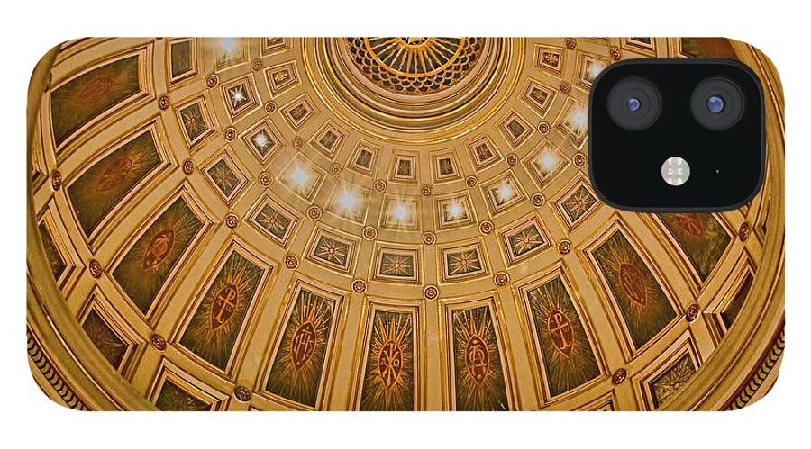 Cathedral Of The Sacred Heart Dome iPhone 12 Case featuring the photograph Cathedral of the Sacred Heart Dome by Jemmy Archer