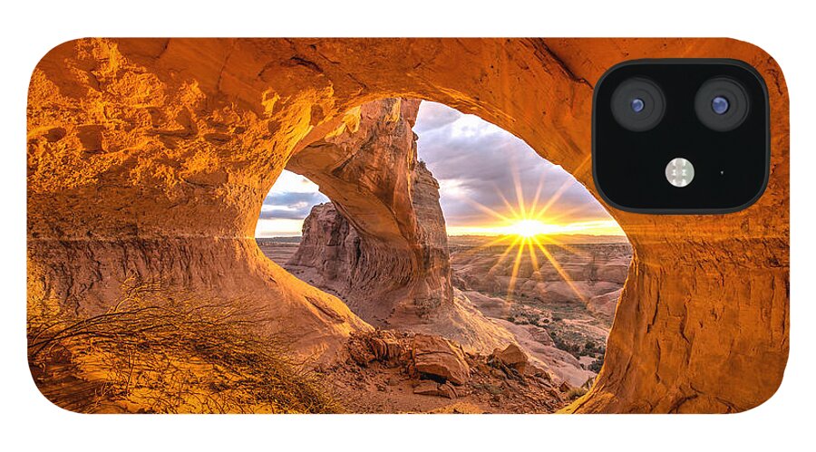 Utah iPhone 12 Case featuring the photograph Cave Arch by Dustin LeFevre