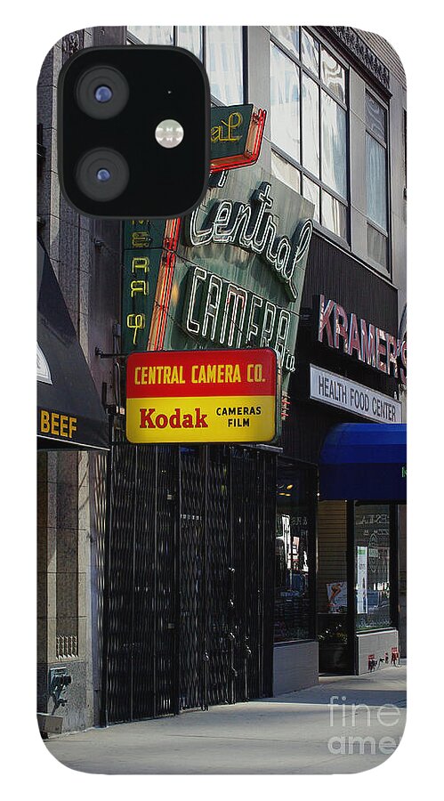 Frank-j-casella iPhone 12 Case featuring the photograph Central Camera Chicago by Frank J Casella