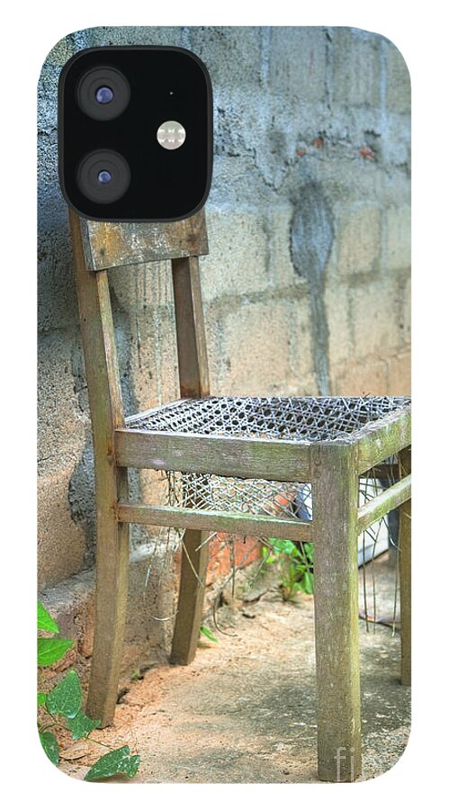 Chair iPhone 12 Case featuring the photograph Chair As Artwork by Gina Koch