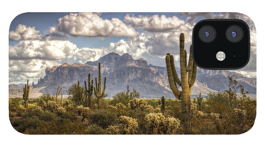 Arizona iPhone 12 Case featuring the photograph Chasing Clouds Two by Saija Lehtonen