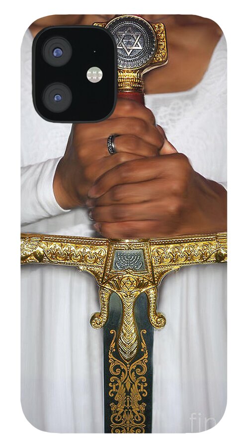 Warrior Bride Art iPhone 12 Case featuring the photograph Chayil Warrior Bride by Constance Woods