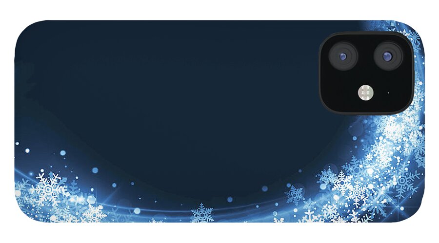 Curve iPhone 12 Case featuring the digital art Christmas Background by Traffic analyzer