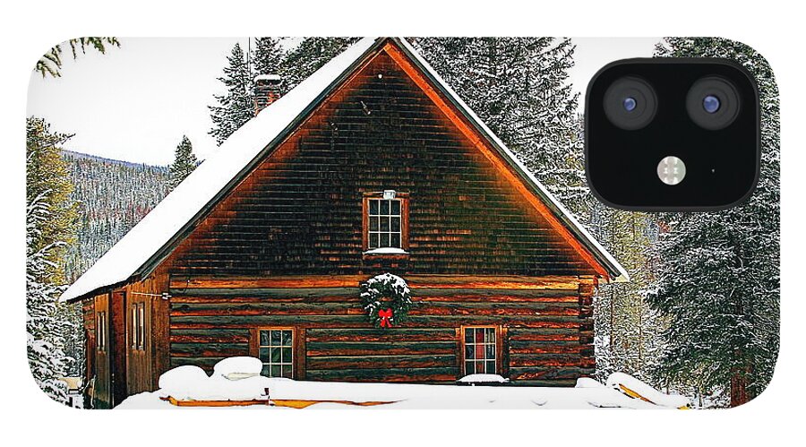 Landscape iPhone 12 Case featuring the photograph Christmas in the Rockies by Steven Reed