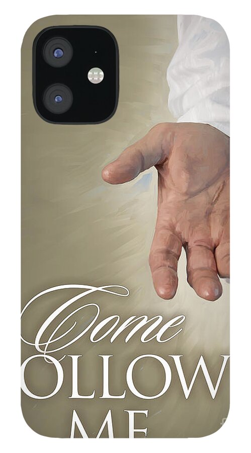 Christ iPhone 12 Case featuring the painting Christ's Hand by Robert Corsetti