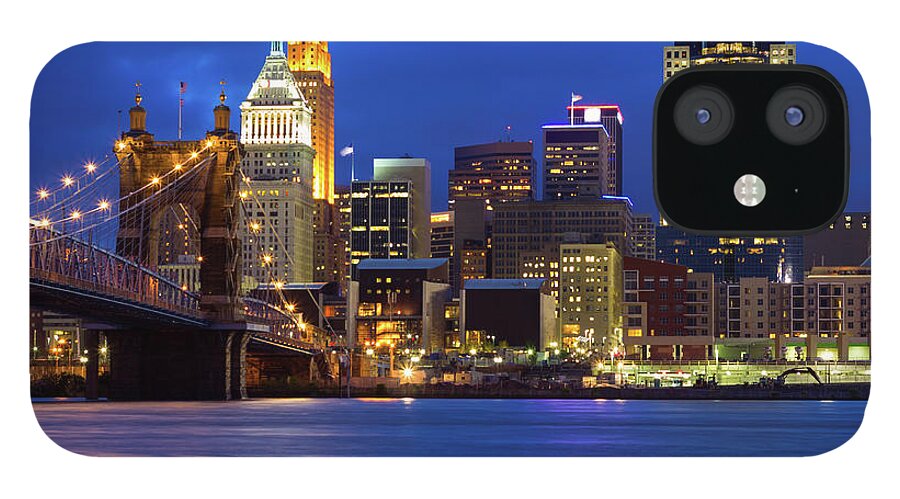 Downtown District iPhone 12 Case featuring the photograph Cincinnati, Ohio, Usa by Szaffy