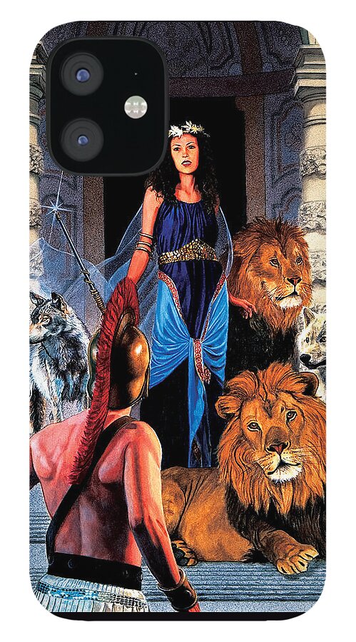 Greek Mythology iPhone 12 Case featuring the painting Circe by Patrick Whelan