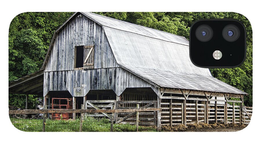 Barn iPhone 12 Case featuring the photograph Clubhouse Road Barn by Cricket Hackmann