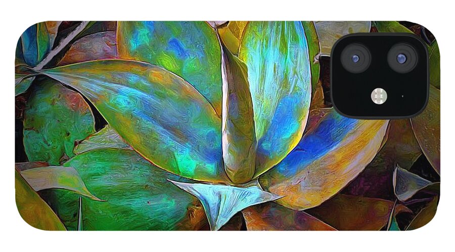 John+kolenberg iPhone 12 Case featuring the photograph Colored Cactus by John Kolenberg