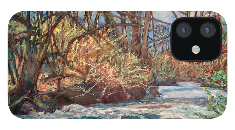 Connellys Run iPhone 12 Case featuring the painting Connellys Run by Kendall Kessler