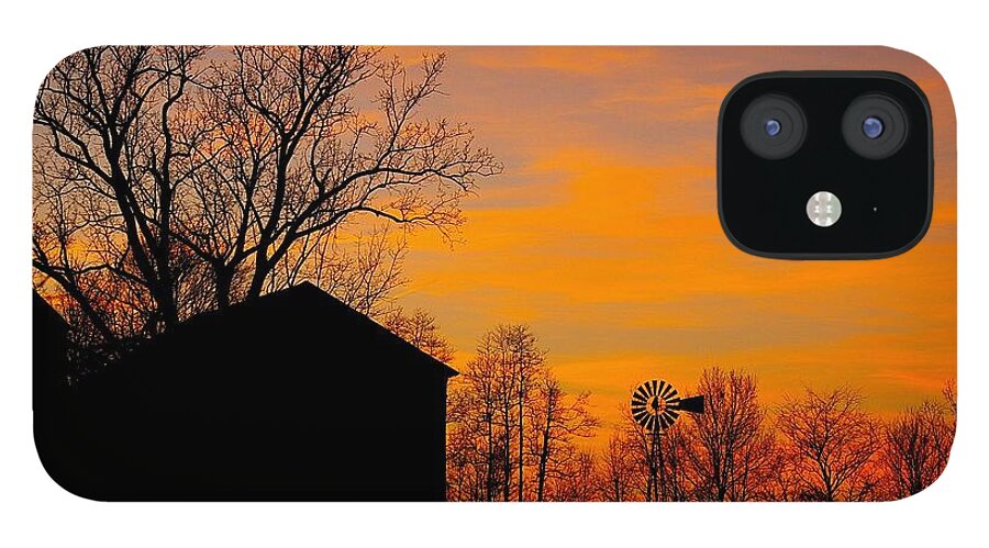 Sunset iPhone 12 Case featuring the photograph Country View by Randy Pollard