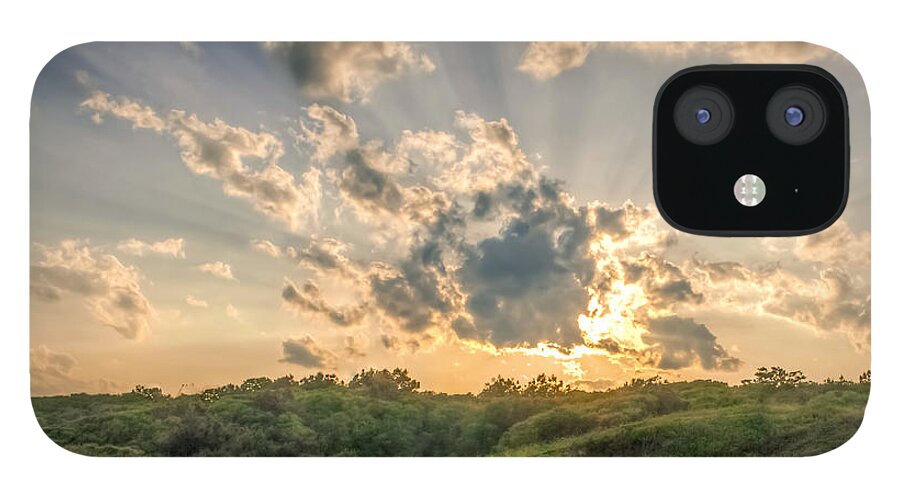 Crepuscular iPhone 12 Case featuring the photograph Crepuscular Rays by Traveler's Pics