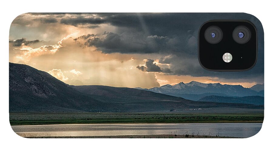 Lake iPhone 12 Case featuring the photograph Crowley Lake by Cat Connor