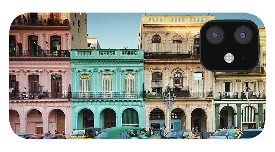 People iPhone 12 Case featuring the photograph Cuba, Havana, Havana Vieja, Outside T by Walter Bibikow