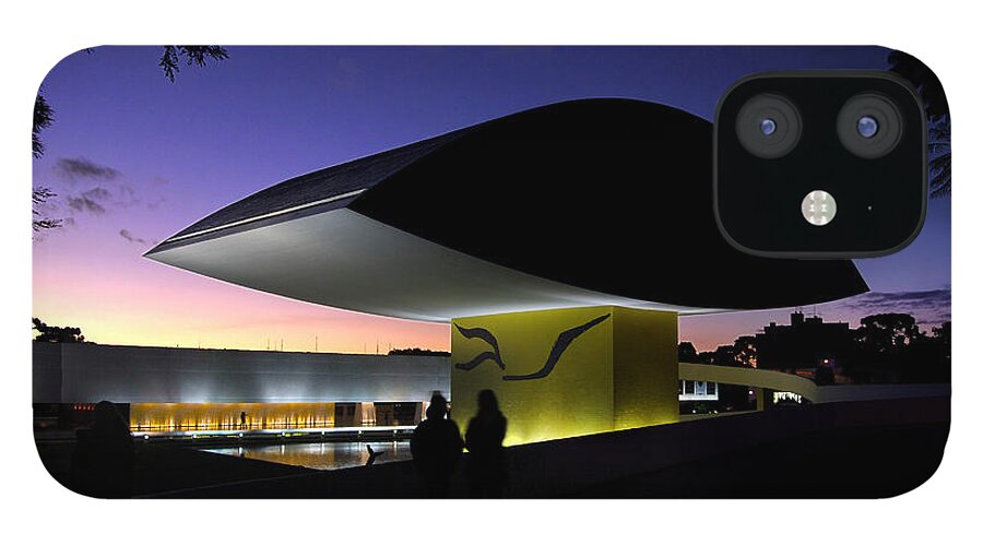 All iPhone 12 Case featuring the photograph Curitiba - Museu Oscar Niemeyer by Carlos Alkmin