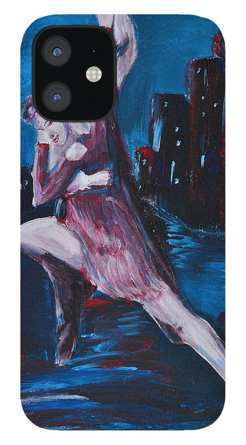 Dance iPhone 12 Case featuring the painting Dance The Night Away by Donna Blackhall