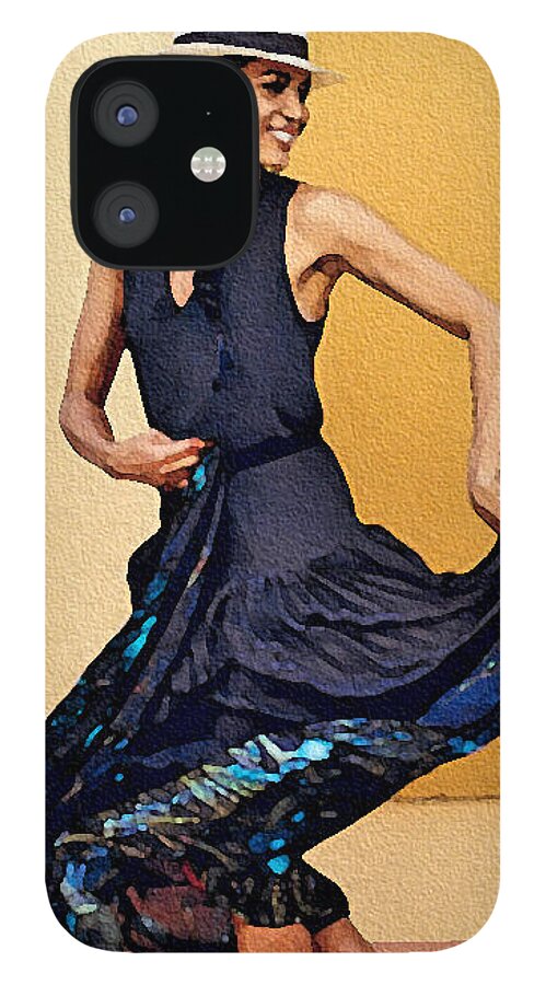 Salsa iPhone 12 Case featuring the painting Dancing in the Streets by Will Barger