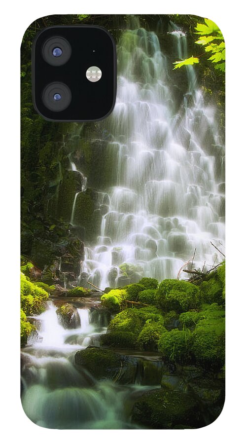 Waterfall iPhone 12 Case featuring the photograph Dancing in the Sunlight by Jon Ares