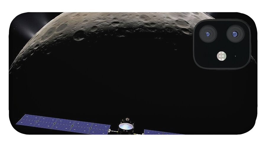 Aerospace iPhone 12 Case featuring the photograph Dawn Spacecraft At Ceres by Walter Myers