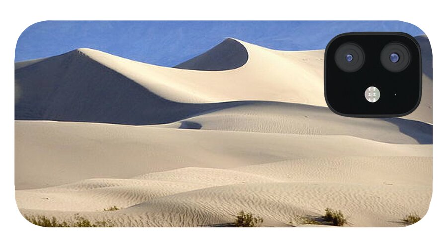 Death Valley National Park iPhone 12 Case featuring the photograph Death Valley Sand Dunes by Amelia Racca