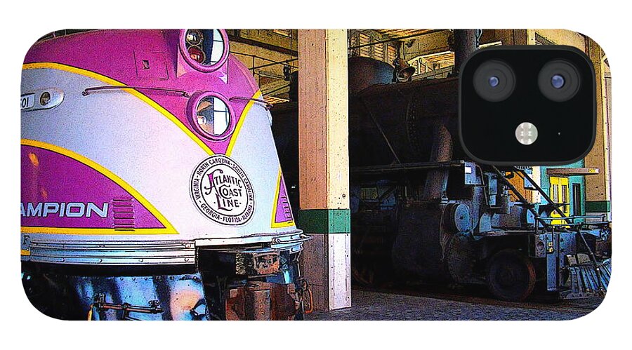 Fine Art iPhone 12 Case featuring the photograph Diesel and Steam by Rodney Lee Williams