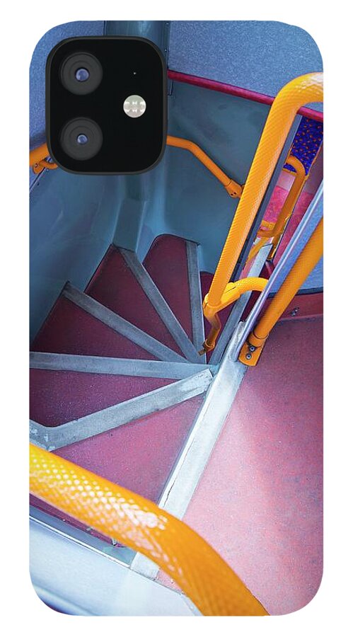 Double-decker Bus Stairs. iPhone 12 Case
