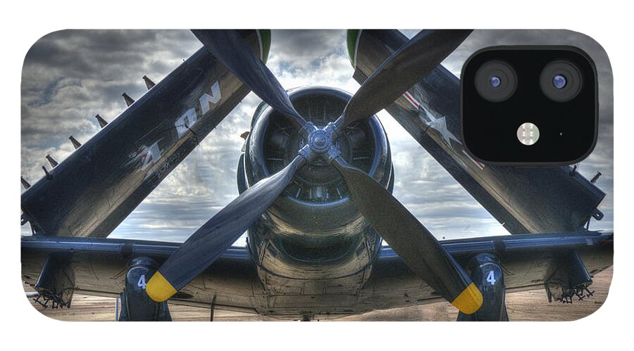 Airplane iPhone 12 Case featuring the photograph Douglas A1- E Skyraider by Phil And Karen Rispin