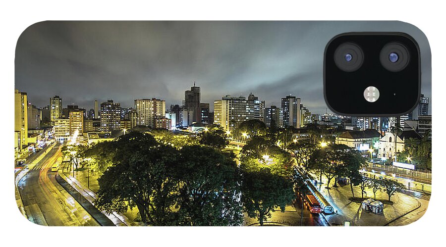 Hotel iPhone 12 Case featuring the photograph Downtown Curitiba by © Jean Chad