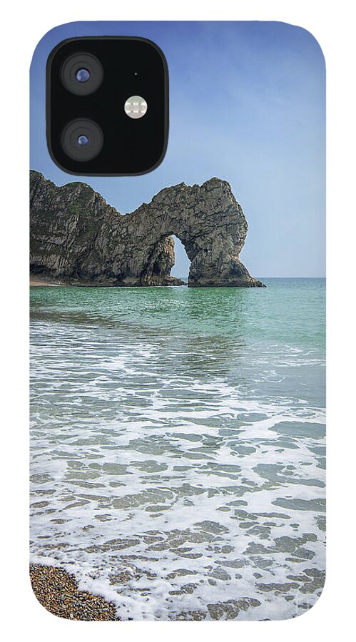 Seascape iPhone 12 Case featuring the photograph Durdle Door by David Lichtneker