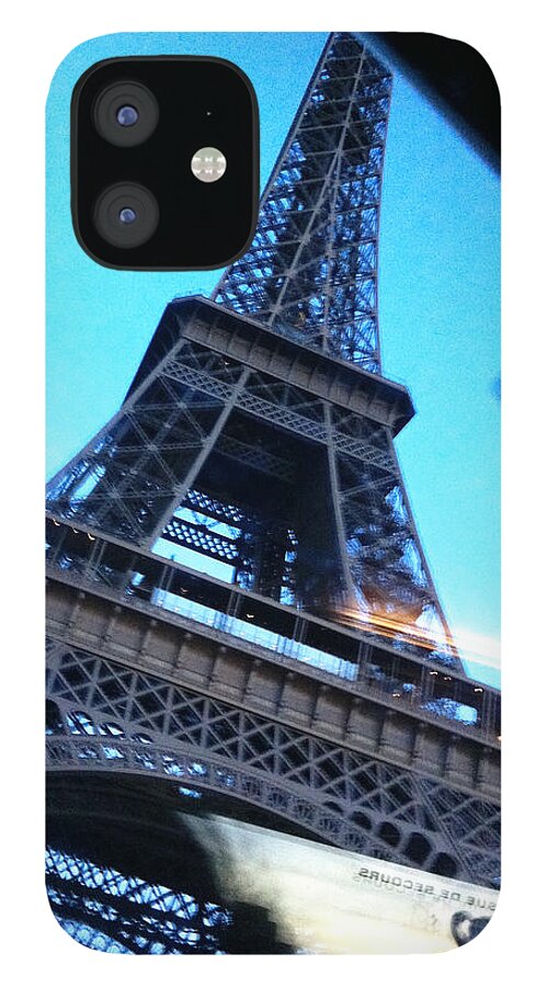 Paris iPhone 12 Case featuring the photograph Eiffel in Motion by Kathy Corday