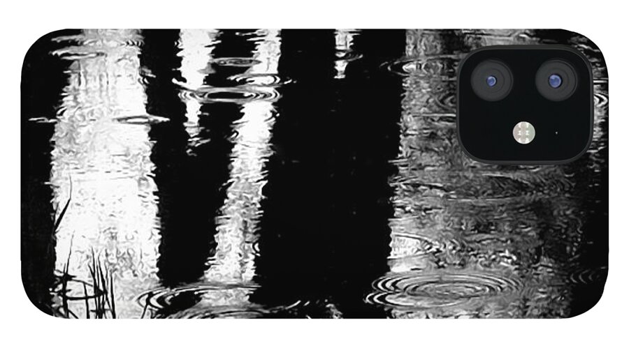 Blacks iPhone 12 Case featuring the photograph Emotional Crossing - Natures Tear Drops by Steven Milner