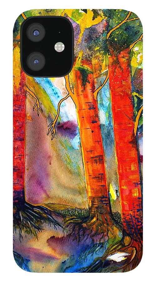 Ksg iPhone 12 Case featuring the painting Enduring by Kim Shuckhart Gunns