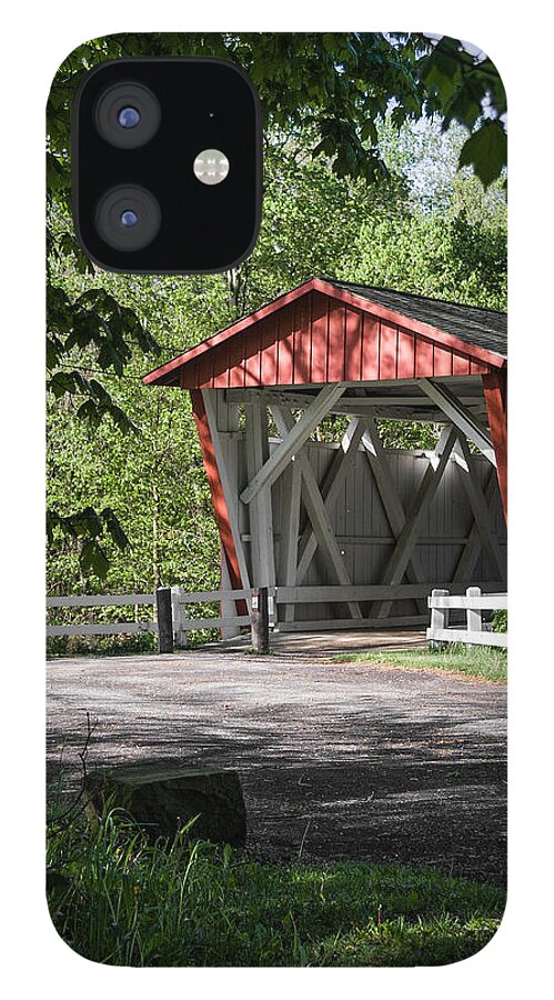 Everette Rd Covered Bridge iPhone 12 Case featuring the photograph Everett Rd Covered Bridge by Dale Kincaid