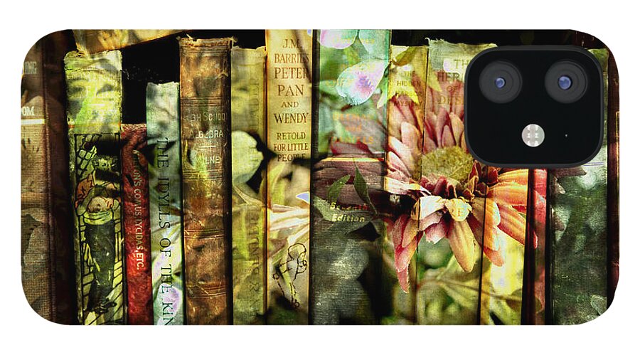 Evie iPhone 12 Case featuring the photograph Evie's Book Garden by Evie Carrier
