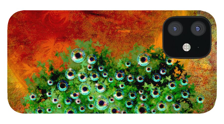 Apple Tree iPhone 12 Case featuring the painting Eye Like Apples by Ally White