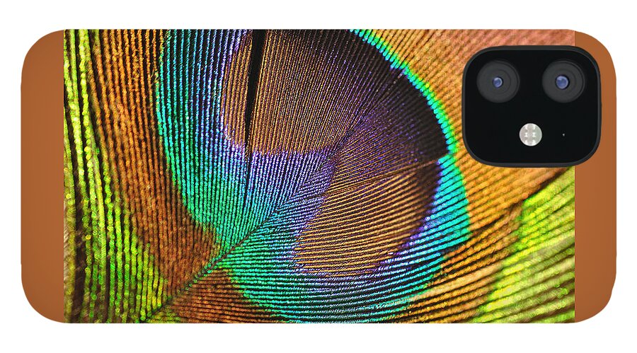 Eye Of The Peacock iPhone 12 Case featuring the photograph Eye of the Peacock by Kaye Menner