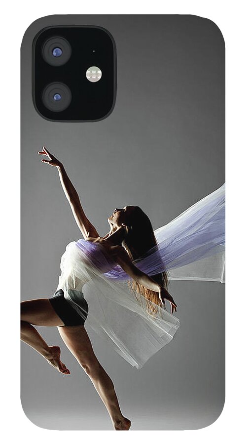 Expertise iPhone 12 Case featuring the photograph Fabric Dance by Copyright Christopher Peddecord 2009