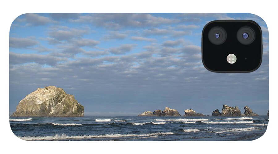 Bandon iPhone 12 Case featuring the photograph Face Rock Blues by Suzy Piatt