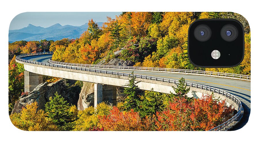 Linn Cove Viaduct iPhone 12 Case featuring the photograph Fall on the parkway by Anthony Heflin