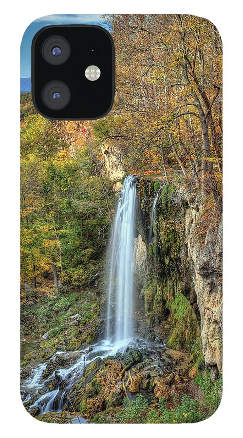 Falls iPhone 12 Case featuring the photograph Falling Springs Falls by Jaki Miller