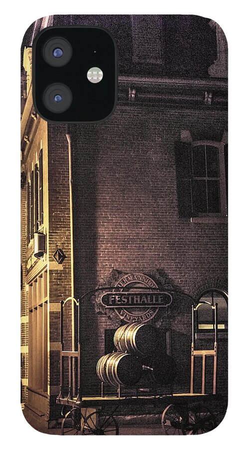 Festhalle Nocturne iPhone 12 Case featuring the digital art Festhalle Nocturne by William Fields